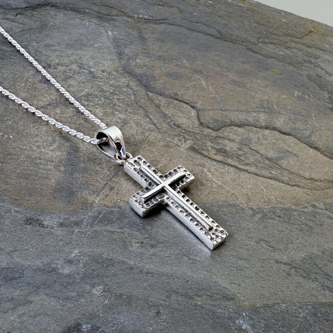 Cross of Light- 925 sterling Silver Pendant