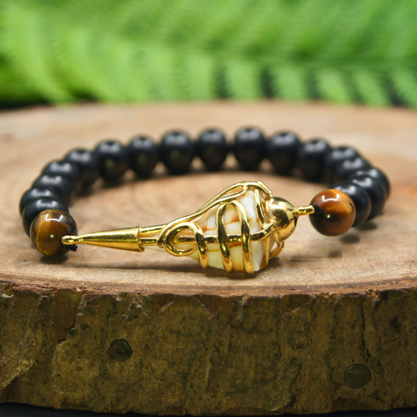 Karungali Sankha Bracelet