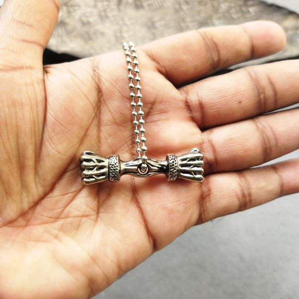 Dumbbell Necklace