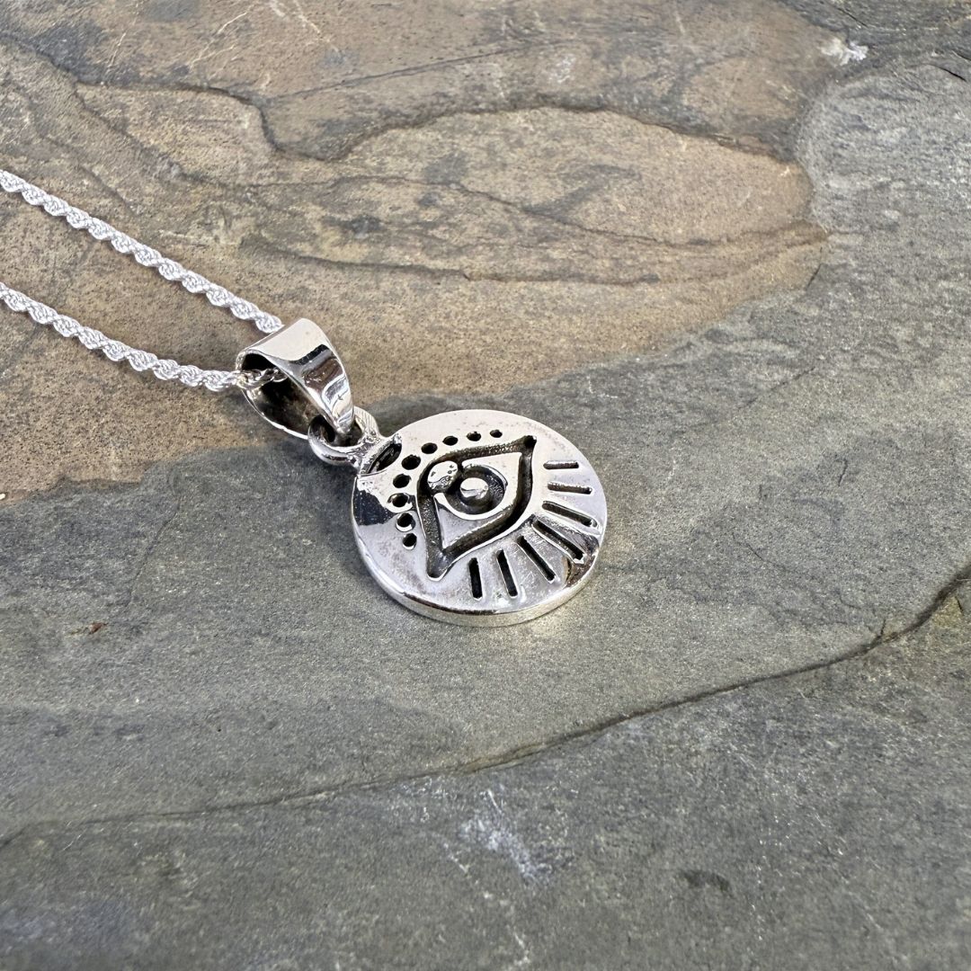 Celestial Evil Eye- 925 sterling Silver Pendant