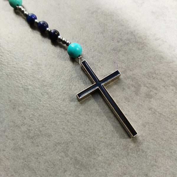 Premium Turquoise-Blue Tiger Eye Rosary