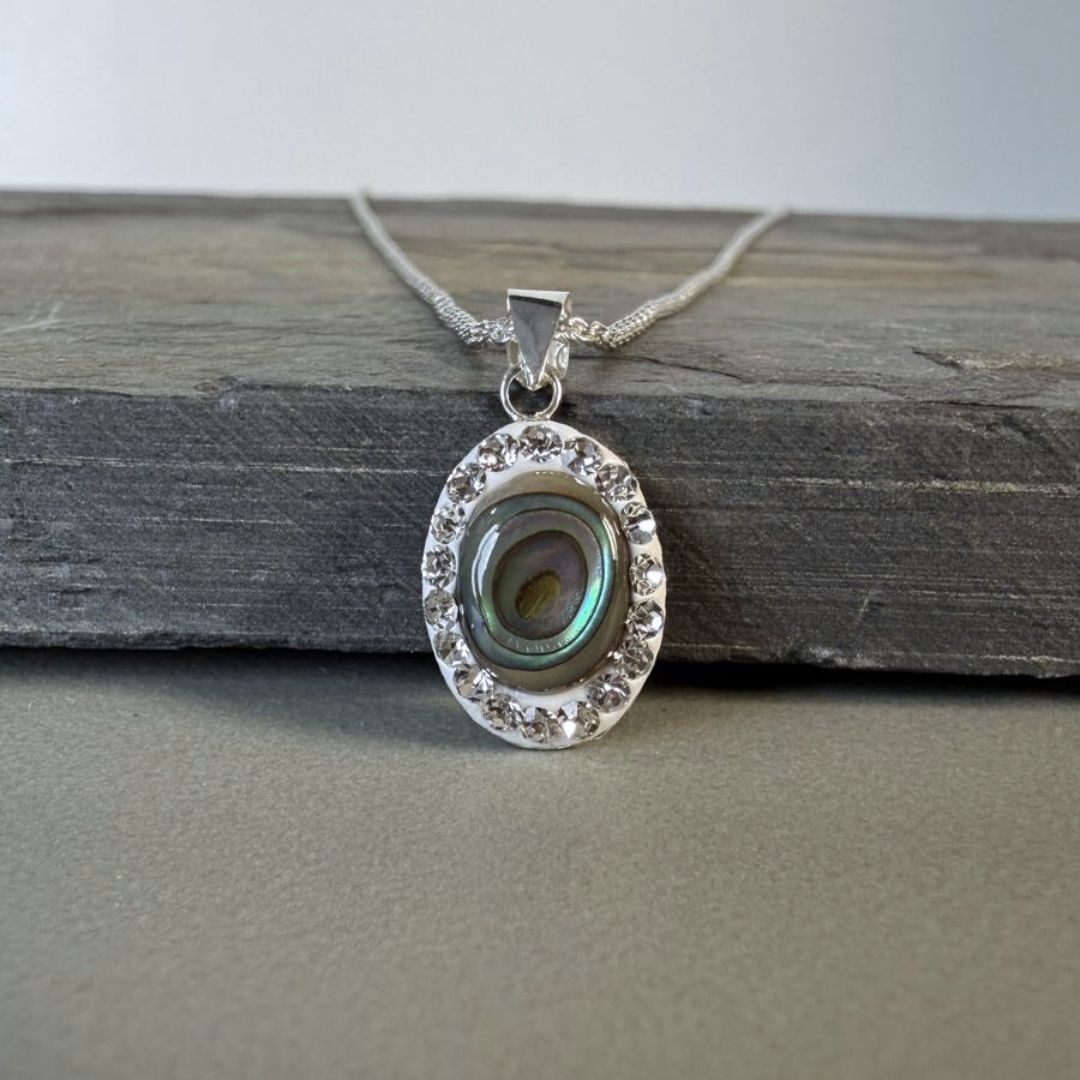 Eternal Oval cluster - 925 sterling Silver Pendant