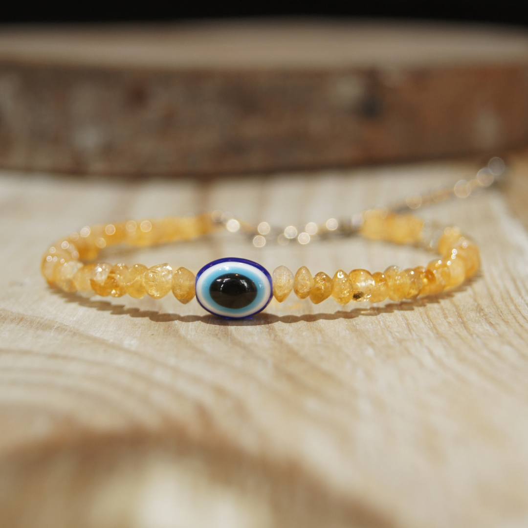 Evil Eye Crystal Protection From Evil Eyes Stretch Bracelet For Men And  Women – Astro Crystal Mart