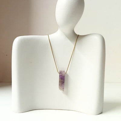 Healing Reiki Amethyst Pendant Necklace