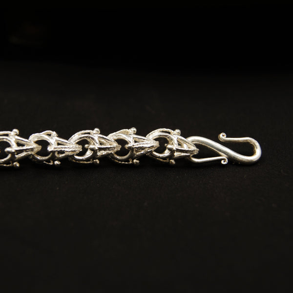 Guardian Dragons' Silver Bracelet