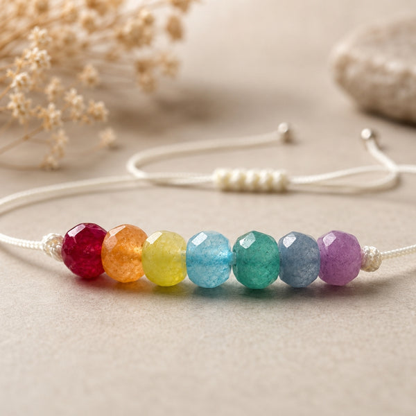 7 Chakra String Bracelet and Anklet