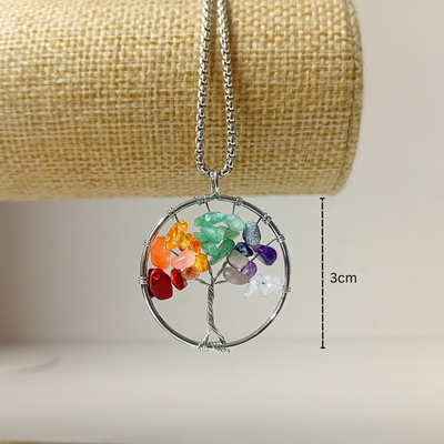 Tree of Life Pendant - Seven Chakra