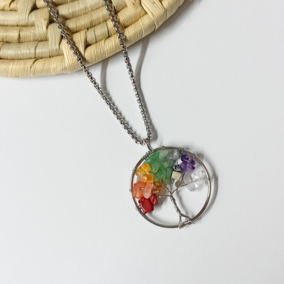 Tree of Life Pendant - Seven Chakra