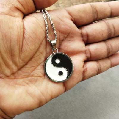 Stainless Steel Zen Fusion Necklace (Yin Yang type-2)