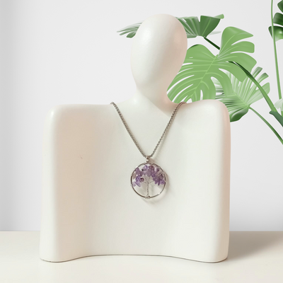 Tree of Life Pendant - Amethyst