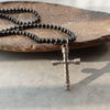 Black Onyx Tranquility Cross necklace