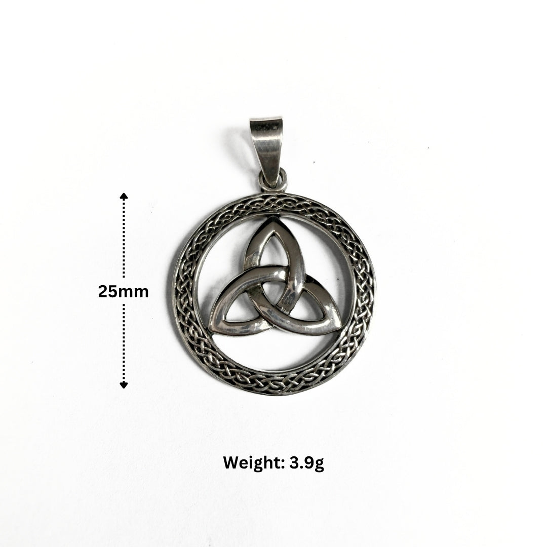 CIRCLE TRINITY CELTIC KNOT-eternity, wholeness,and everlasting love