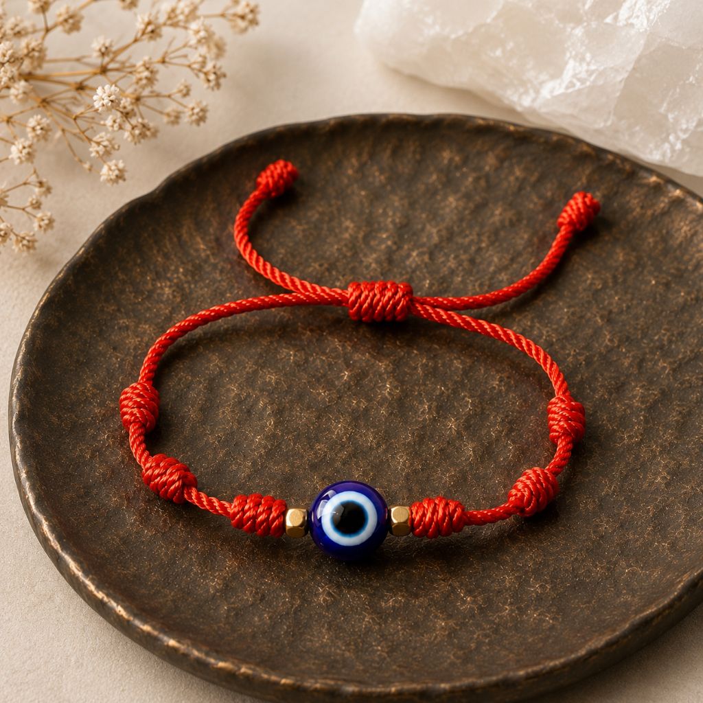 Evil Eye Red String Bracelet