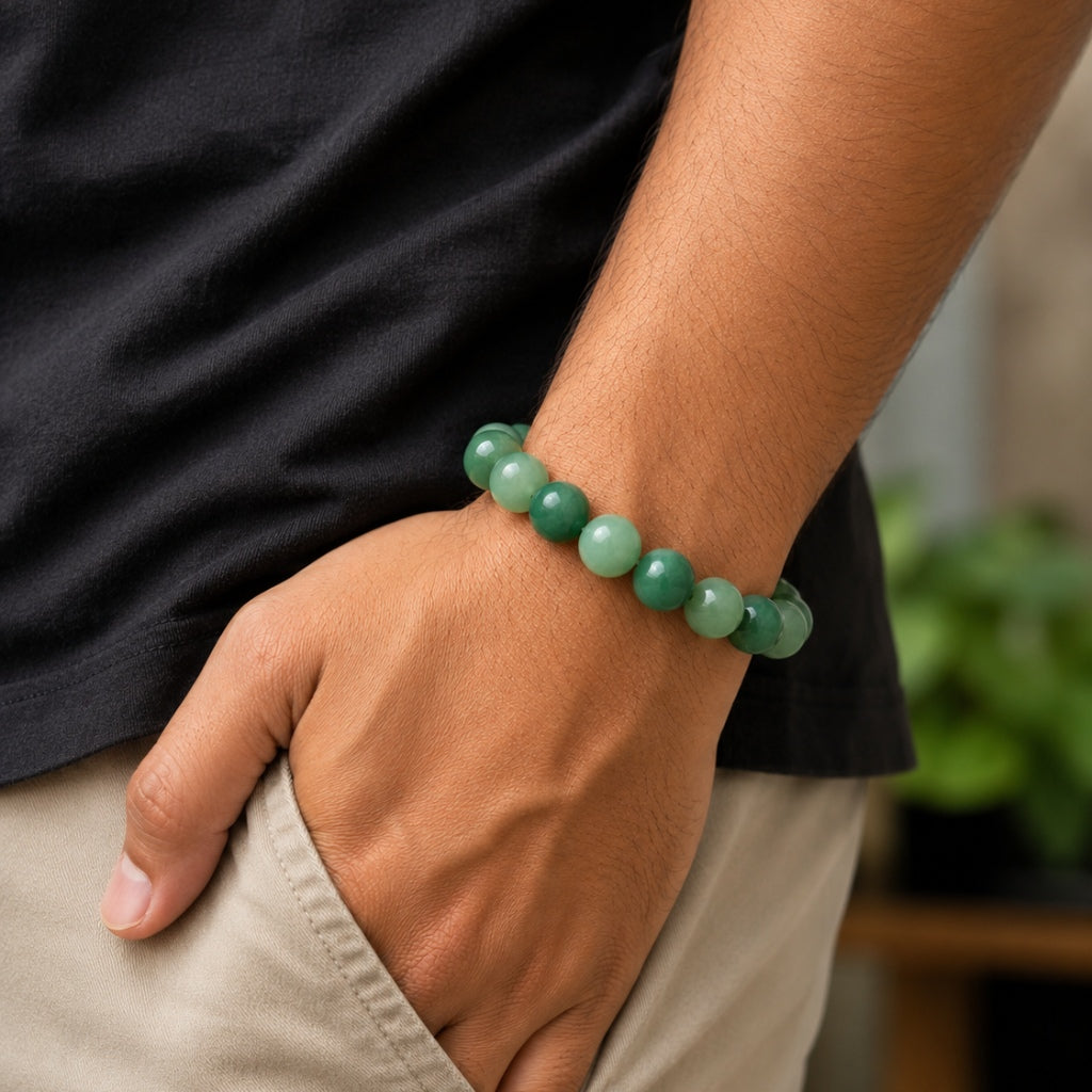 Green Jade Abundance Bracelet - Attract Wealth & Prosperity