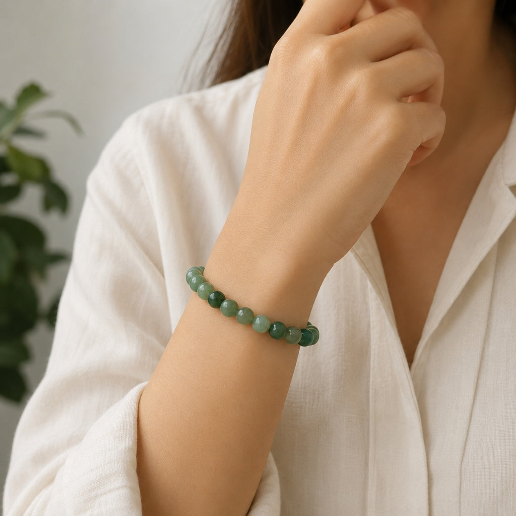 Green Jade Abundance Bracelet - Attract Wealth & Prosperity