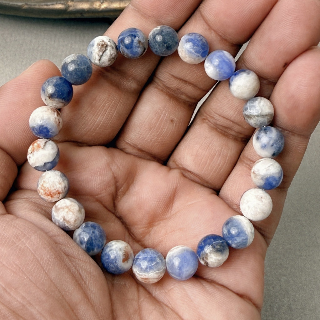 Sodalite Stone Bracelet - Think Clearly. Speak Confidently.