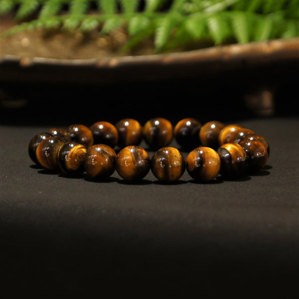 Brown Tiger's Eye Bracelet-FEARLESSNESS-LUCK-BALANCE