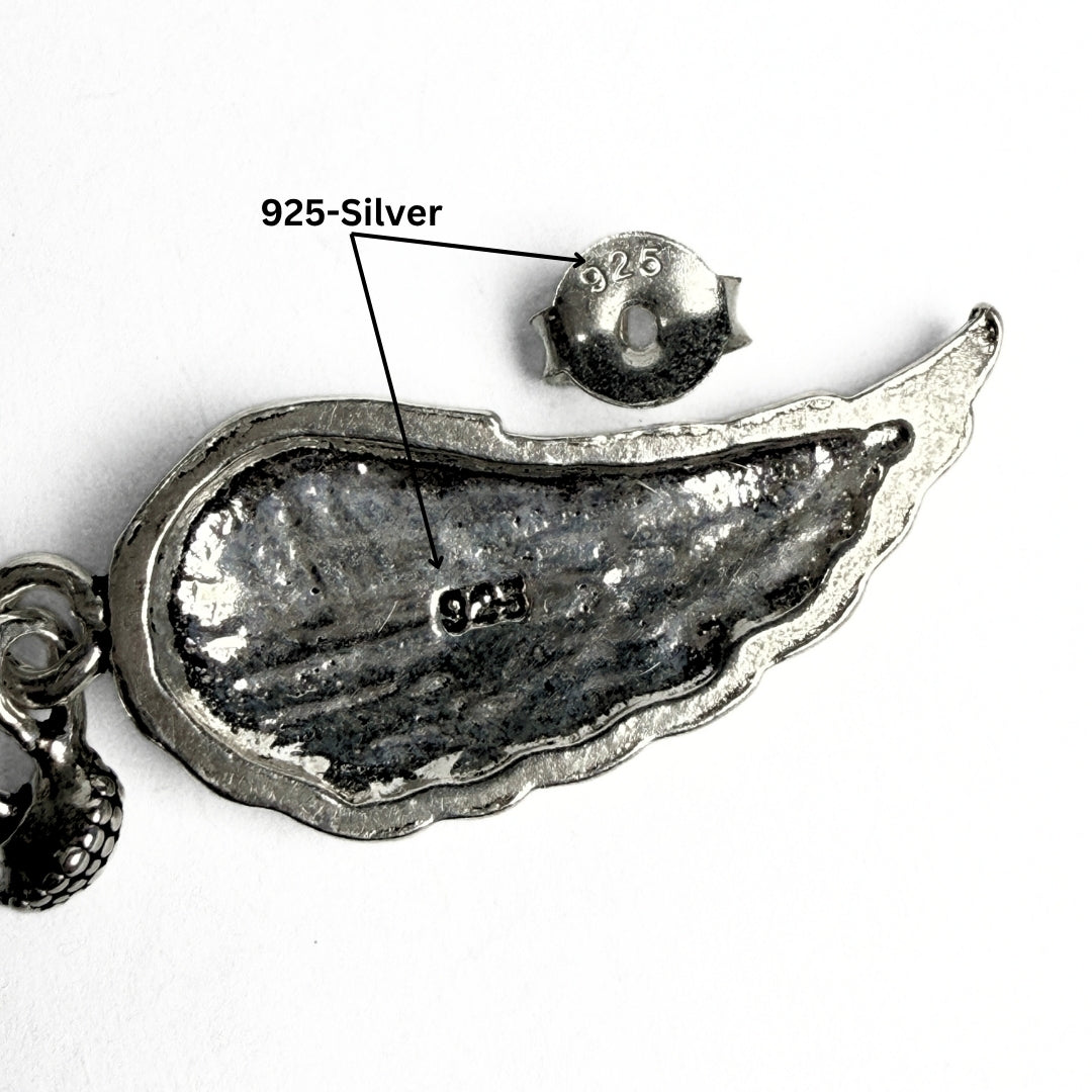 EAGLE'S WINGS 925 Silver earings-courage, vision, freedom