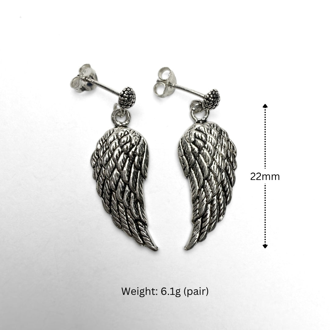 EAGLE'S WINGS 925 Silver earings-courage, vision, freedom