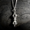 Vajra Power Pendant / Necklace - 925 Silver (Hand-Made)