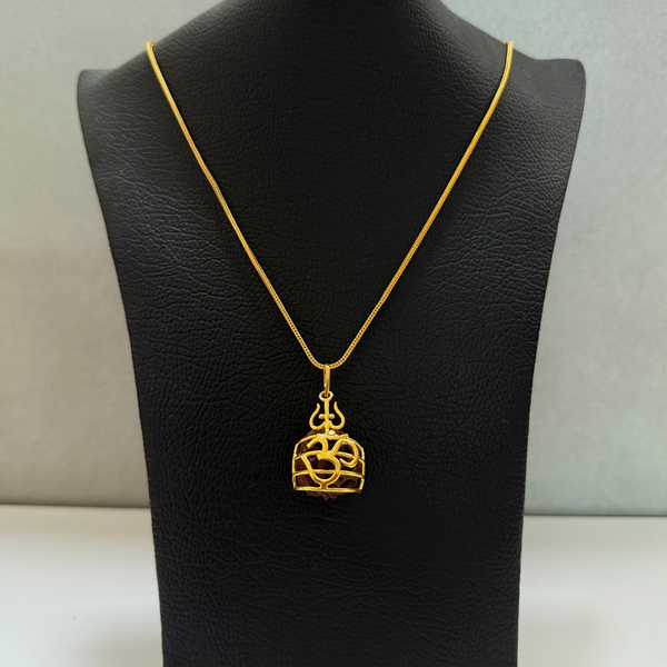 RudraOM Gold Pendant-18k Original Gold