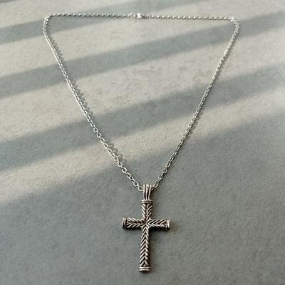 Linked Chain Cross Necklace