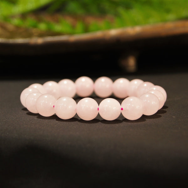 Rose Quartz Stone Bracelet-LOVE-CALMNESS-UNDERSTAND