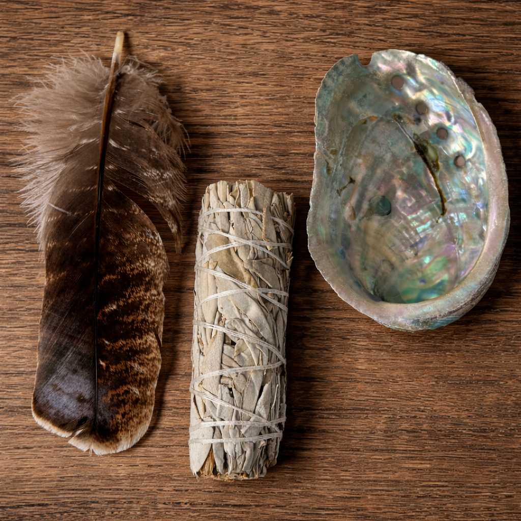 Sage Smudge Kit - Cleanse Energy & Crystals