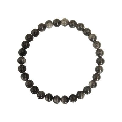 Silver Sheen Obsidian Bracelet