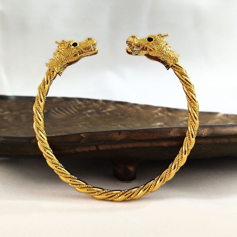 Twin Dragon Guardian Bangle