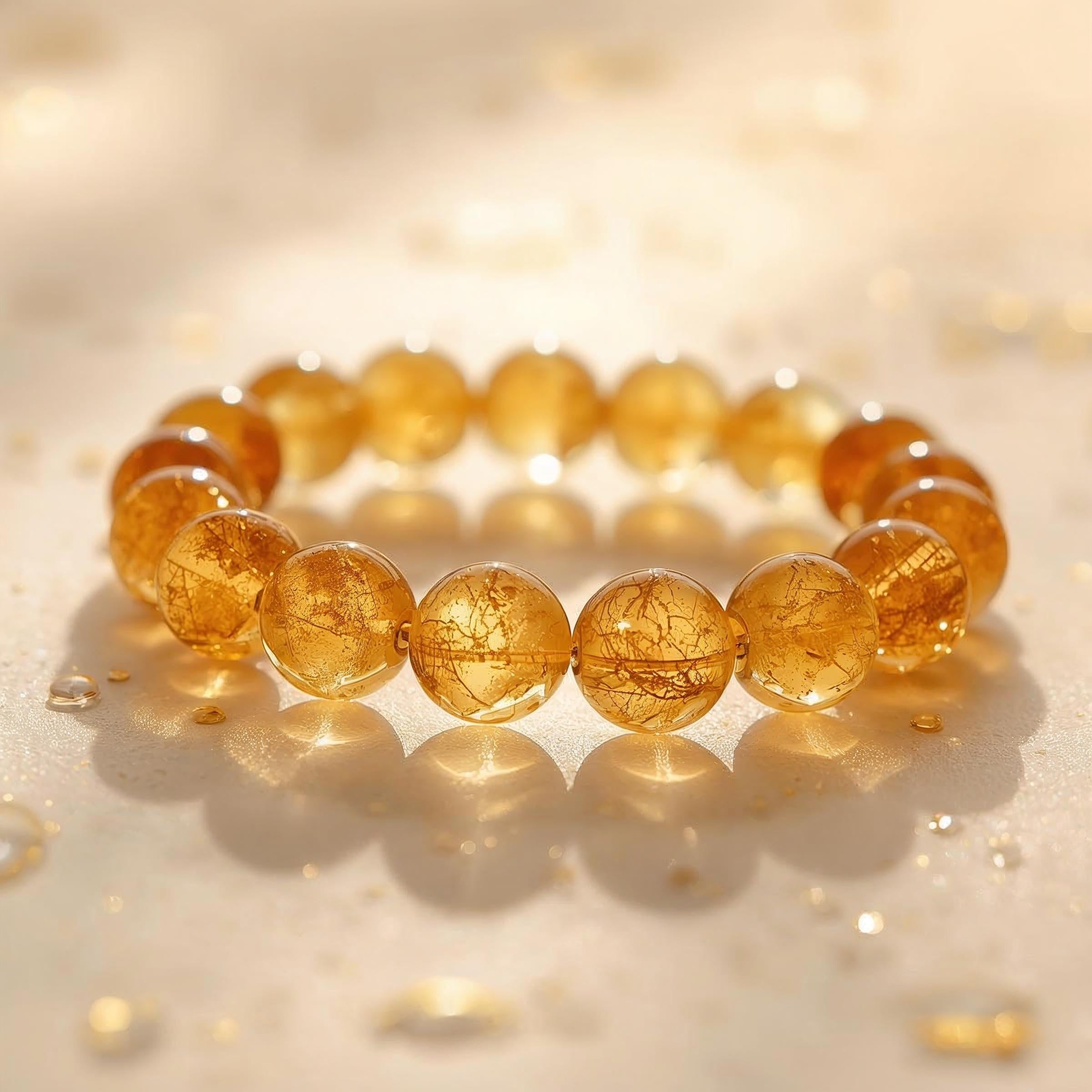 Natural Citrine Bracelet-PROSPERITY-MOTIVATION-SUCCESS