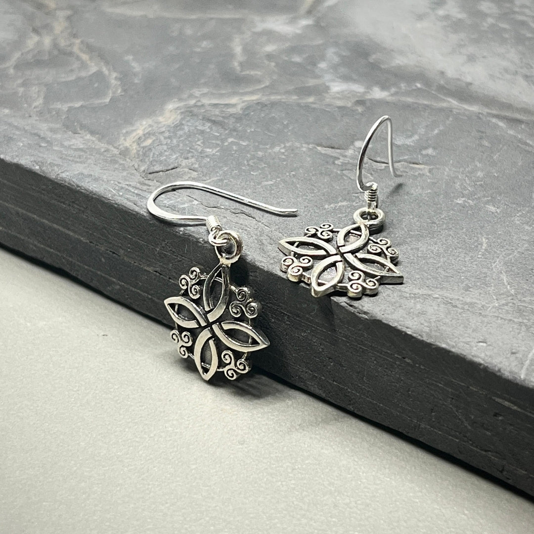 WITCH KNOT 925 Silver Earings-protection,power,wisdom