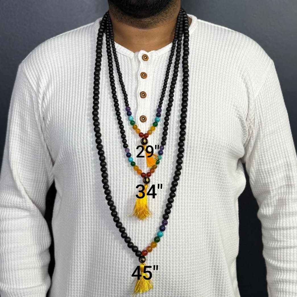 Karungali double Chakra Shield 108 Mala - Count your blessings. Balance your life.