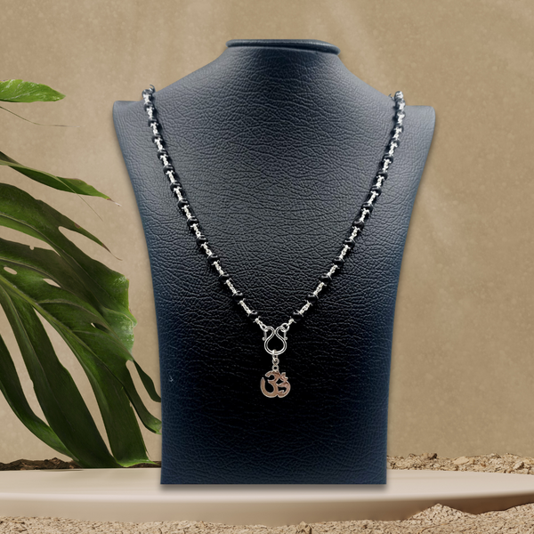 Karungali Silver Mala with OM