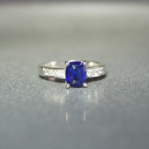 Blue Sapphire Solitaire Ring