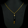 Black Coral Gold Plated Pendant Necklace (Original Silver)- Success, Positivity, Happiness