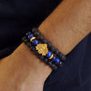 Nága Raksha - Blue Tiger eye Bracelet 3-in-1