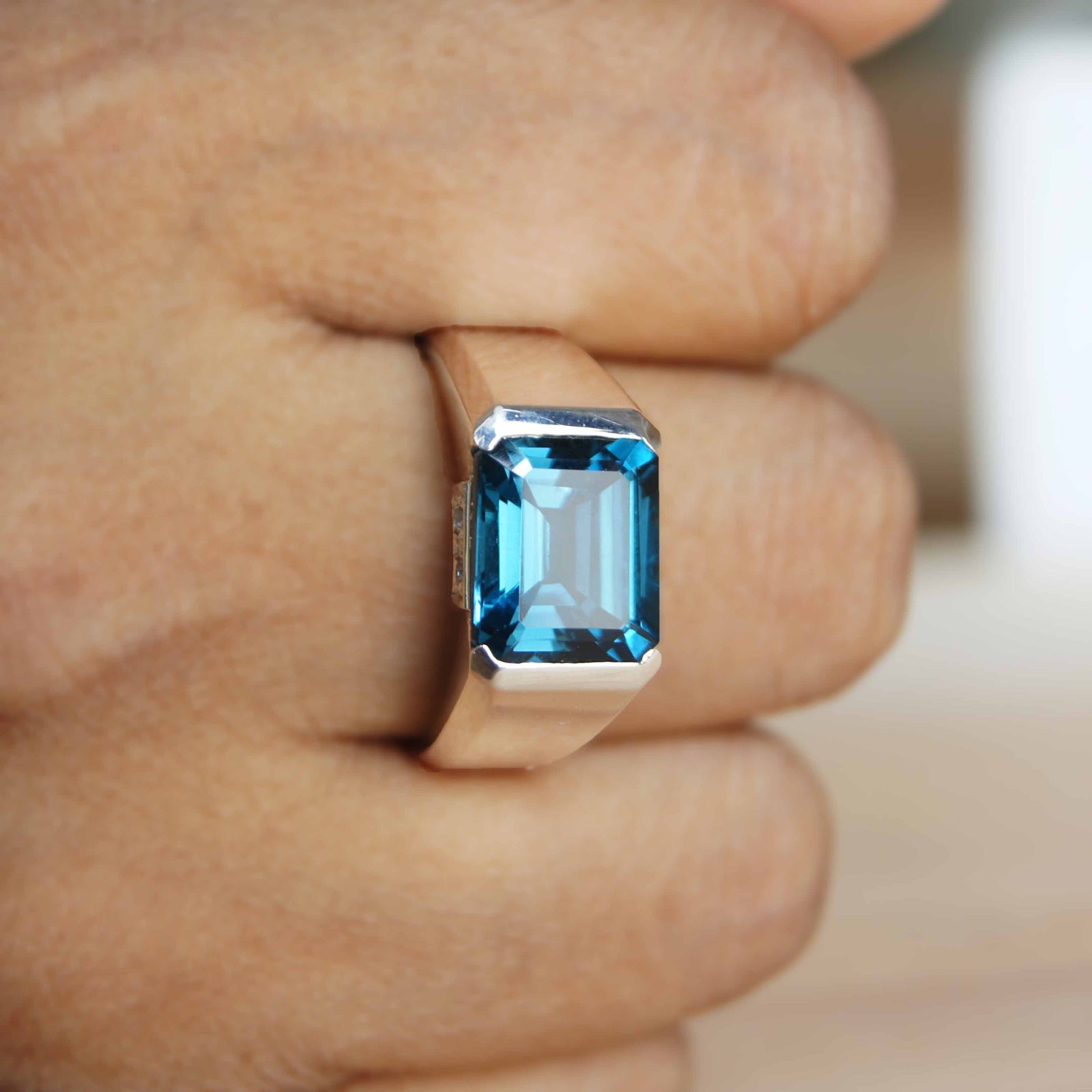 Alexandrite Silver Ring Men Gold Alexandrite Ring Color Changing Gemstone  Ring | eBay