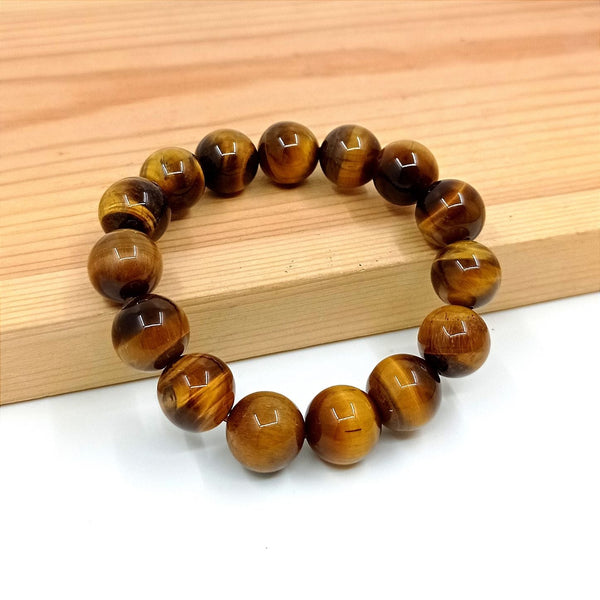 Brown Tiger's Eye Bracelet-FEARLESSNESS-LUCK-BALANCE