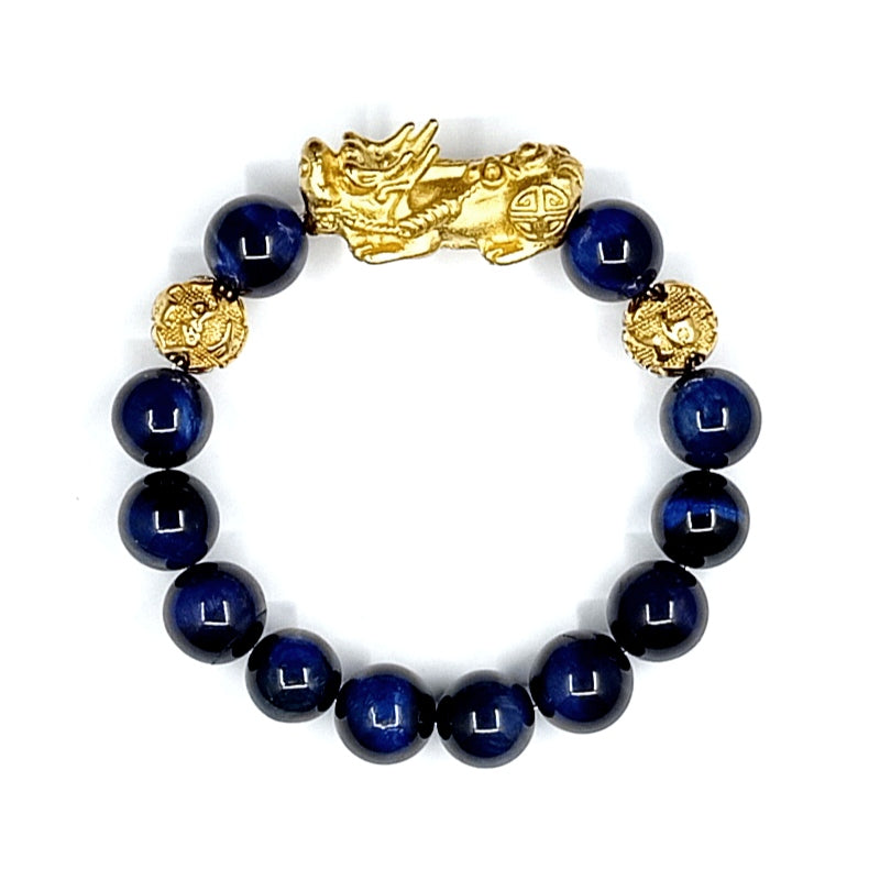 Blue Tiger Eye Fengshui Pixui Bracelet