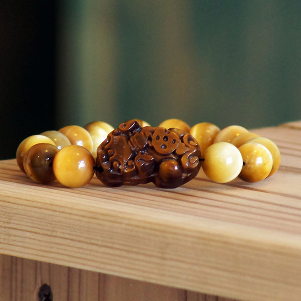 Brave Troops Golden Tiger Eye Lucky Bracelet