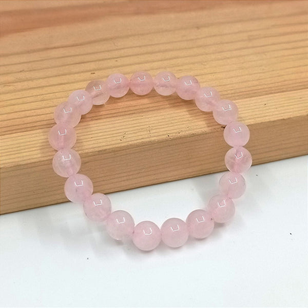 Rose Quartz Stone Bracelet-LOVE-CALMNESS-UNDERSTAND