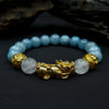 Feng Shui Rose Quartz & Aquamarine Wealth Bracelet