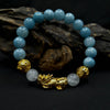 Feng Shui Rose Quartz & Aquamarine Wealth Bracelet