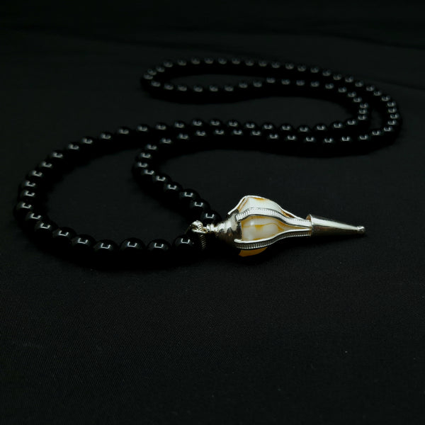 Black Onyx Sankha Mala