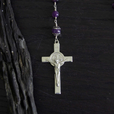 Sterling Silver Amethyst Rosary