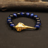 Blue Tiger Eye Shankha Bracelet