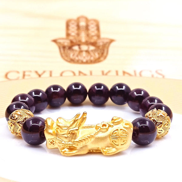 Feng Shui Garnet Wealth Bracelet