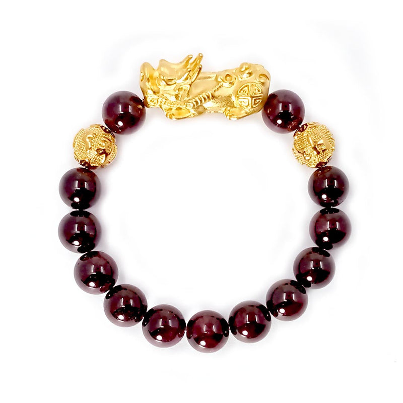 Feng Shui Garnet Wealth Bracelet