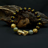 Feng Shui  Jade & Black Obsidian Wealth Bracelet